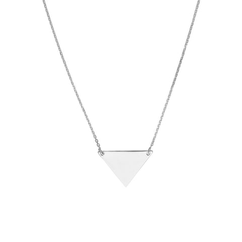 mini triangle necklace