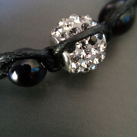 Black Onyx Braided Bracelet - LittleGemsUSA - 1