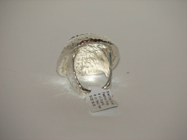 Sterling Silver Statement Ring by Orit Schatzman - Size 6.5 - LittleGemsUSA - 4