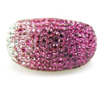 Pink Crystal Ombre Ring - Size 7 - LittleGemsUSA - 2