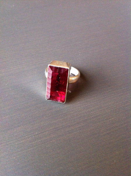 Ruby Red Garnet Ring - Size 6 - LittleGemsUSA - 2