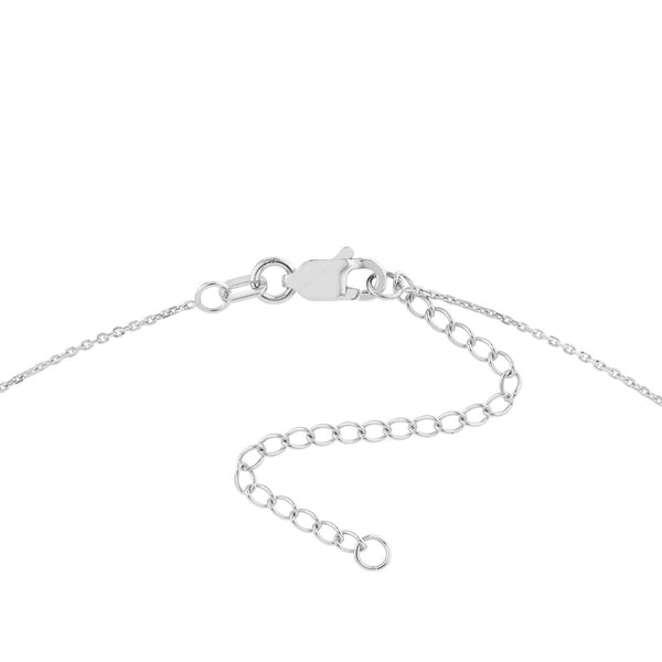 Mini triangle necklace clasp view