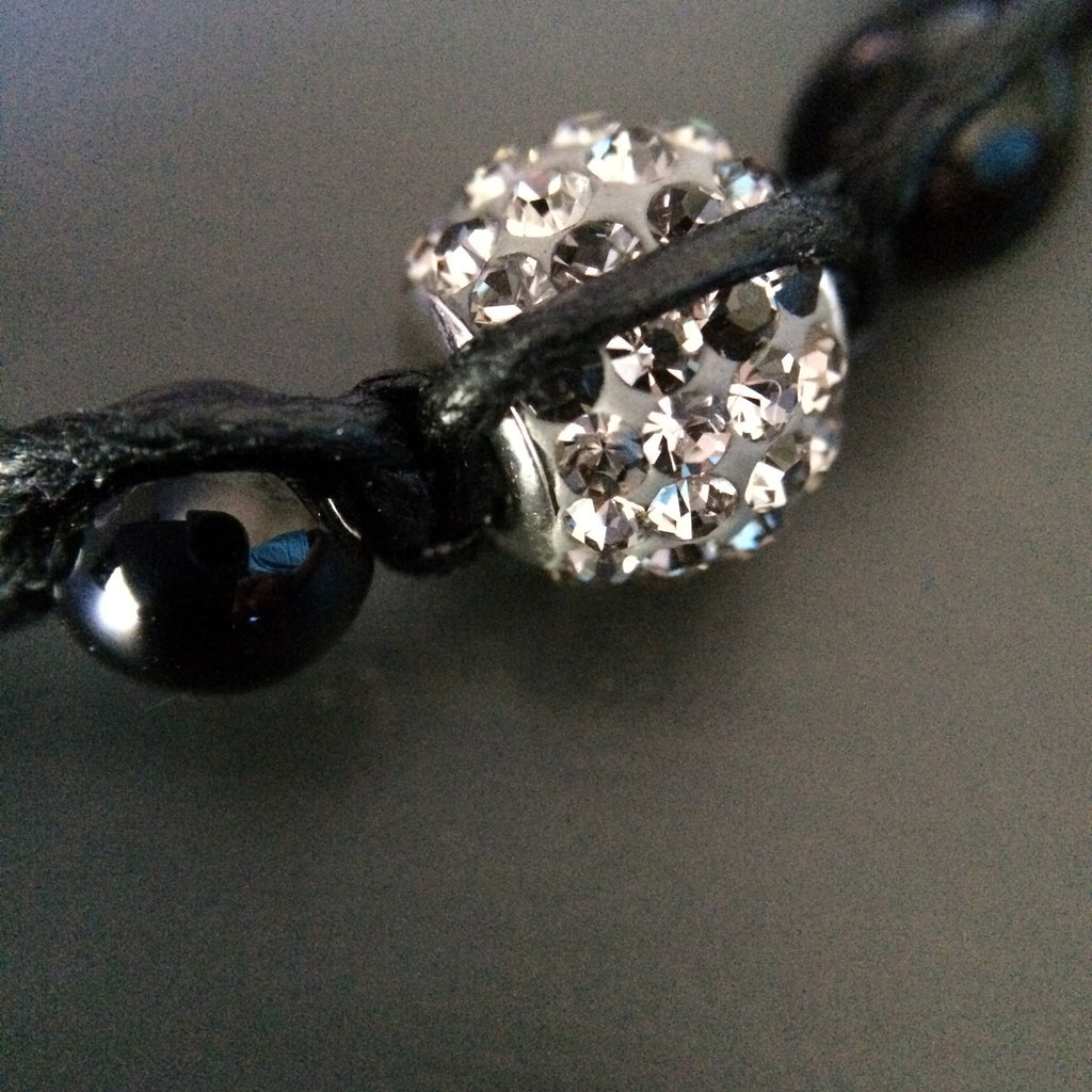 Black Onyx Braided Bracelet - LittleGemsUSA - 1