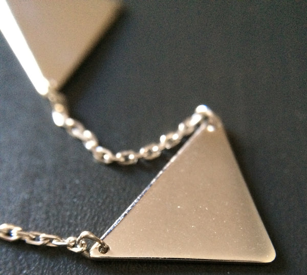 Triangle Connection Necklace - LittleGemsUSA - 1
