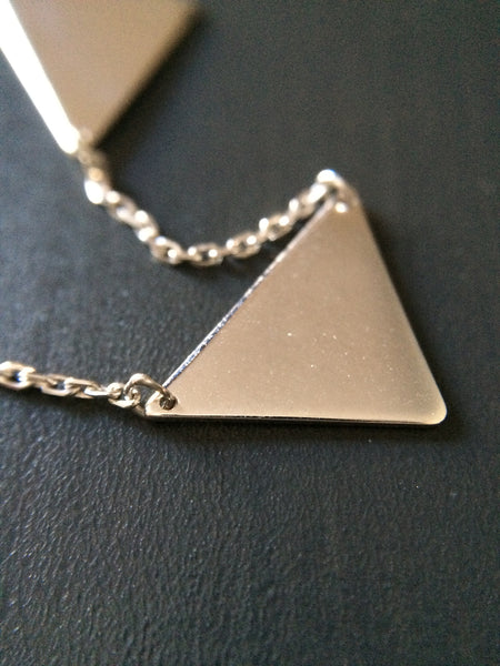 Triangle Connection Necklace - LittleGemsUSA - 2