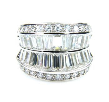CZ Sterling Silver Fashion Ring - Size 6 - LittleGemsUSA - 2