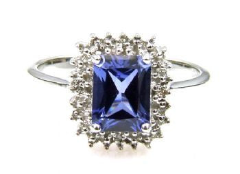 Created Sapphire 1.65 ct Stone Ring - Size 7 - LittleGemsUSA - 3