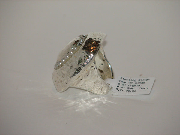 Sterling Silver Statement Ring by Orit Schatzman - Size 6.5 - LittleGemsUSA - 3