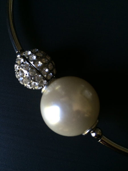 Pearl and Pave Choker - LittleGemsUSA - 2