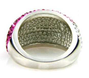 Pink Crystal Ombre Ring - Size 7 - LittleGemsUSA - 4