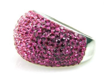 Pink Crystal Ombre Ring - Size 7 - LittleGemsUSA - 3