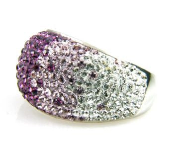 Purple Crystal Ombre Ring - Size 8 - LittleGemsUSA - 4