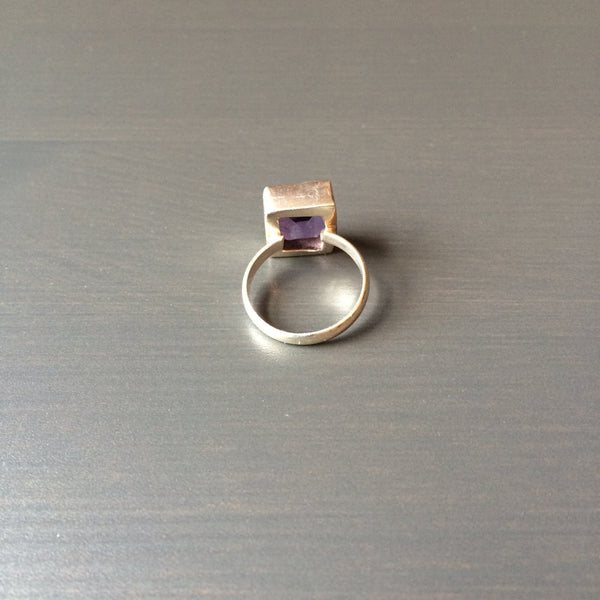 Square Amethyst Ring - Size 6.5 - LittleGemsUSA - 3