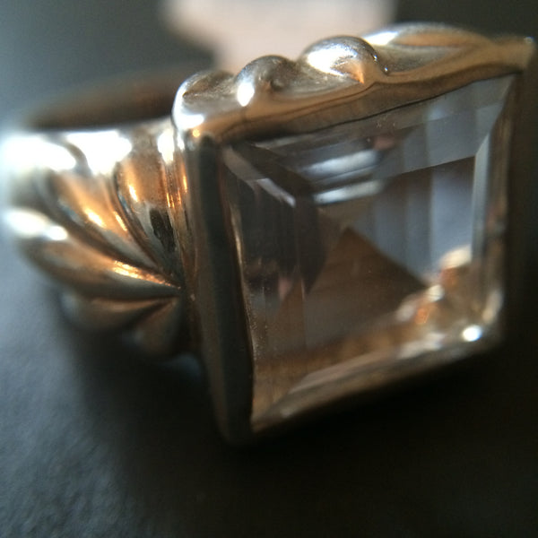 Sterling Silver Quartz Ring - Size 7 - LittleGemsUSA - 1