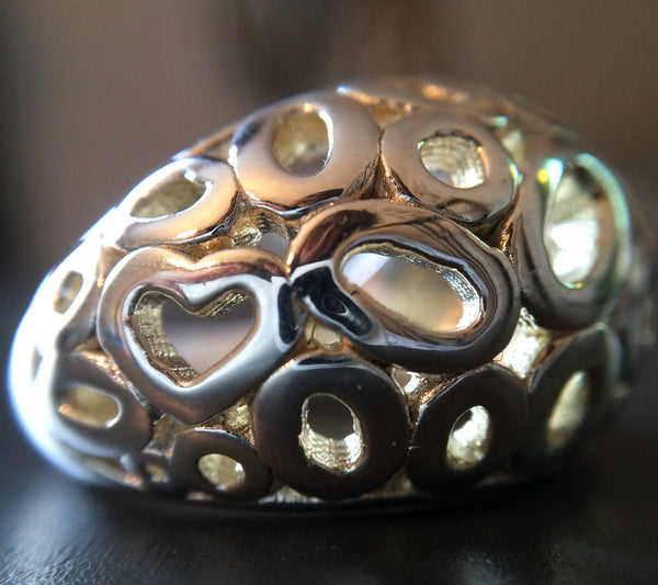 Sterling Silver Dome Circle Ring - Size 7 - LittleGemsUSA - 1