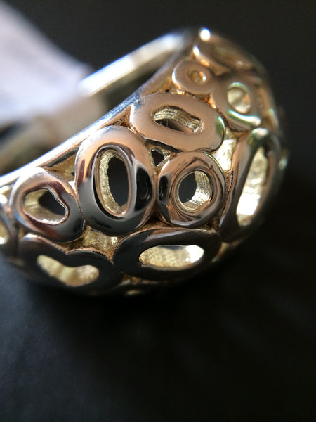 Sterling Silver Dome Circle Ring - Size 7 - LittleGemsUSA - 3