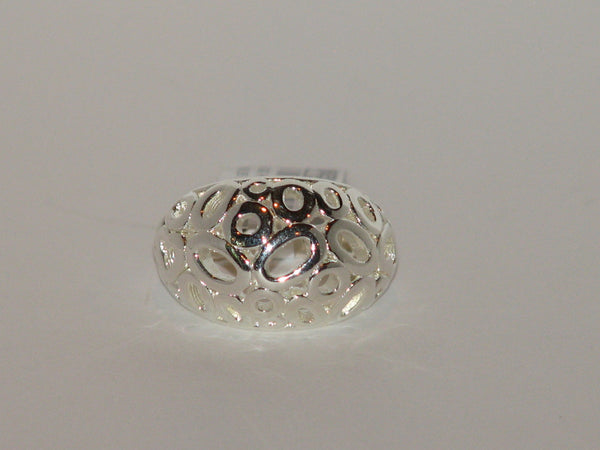 Sterling Silver Dome Circle Ring - Size 7 - LittleGemsUSA - 4