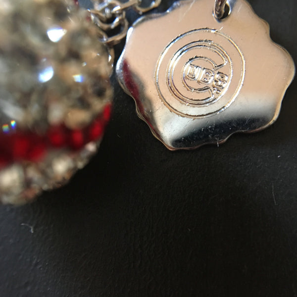 Cubs Crystal Logo Necklace